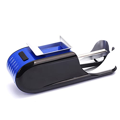Cigarette Rolling Machine, Portable Electric Cigarette Rolling Machine, Mini Automatic Injector Tobacco Roller Maker Household Blue