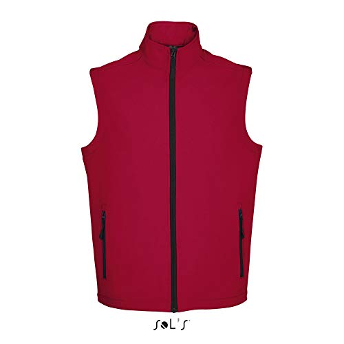 Chaqueta softshell Hombre SOL'S Race Bw para senderismo de fin de semana y ciudad
