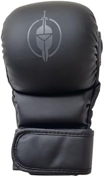MMA Half Finger Gloves Dome Shaped with Thicker Padding Comfortable & Secure, Kick Boxing, Martial Arts and Boxing Training Gloves Combat Sports Gear