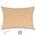 Produktbild SUNNY GUARD Sonnensegel Rechteckig 2x2m Sonnenschutz Wasserabweisend Wetterschutz Imprägniert Segel Baldachin UV Schutz für Balkon Terrasse Garten, Sandbeige