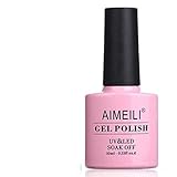 AIMEILI Soak Off U V LED Temperature Color Changing Chameleon Gel Nail Polish - Green To Lime (TC11) 10ml