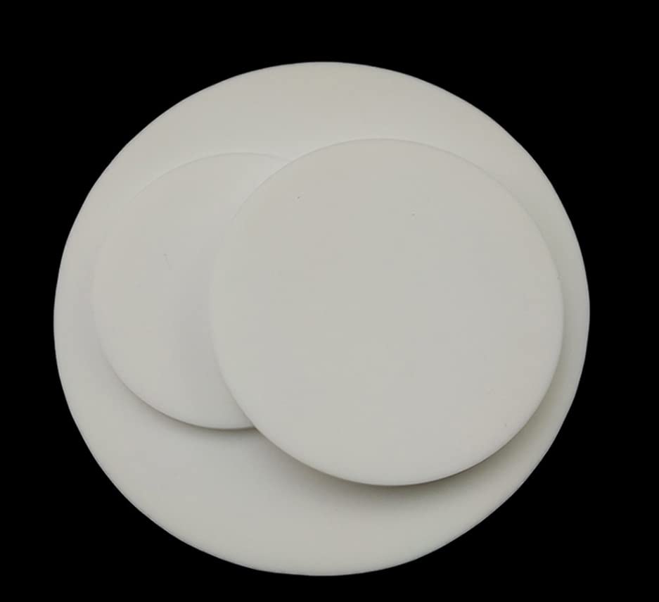 1pc Round Silicone Rubber Sheet Dia20mm-184mm White Anti-Slip Seal Gasket Damper Pad High Temperature Resistance(154x5mm)