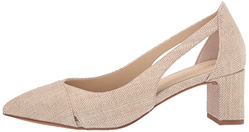 Cole Haan Women's Caia Pump 55Mm, Metallic Gold Linen, 7.5 #TOP7