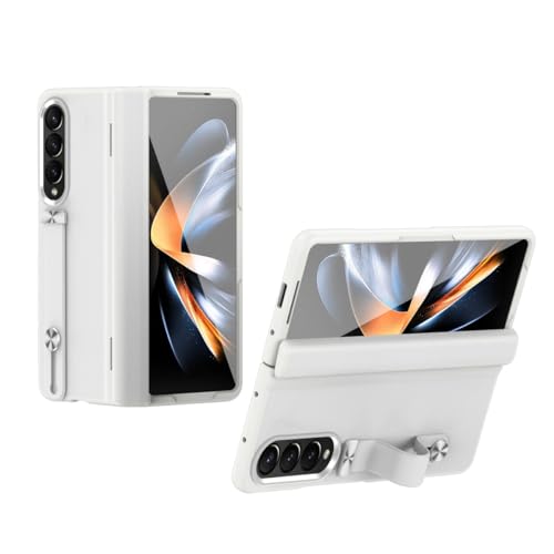 Coque de protection à charnière Samsung Z Fold 3 antichoc avec sangle blanche
