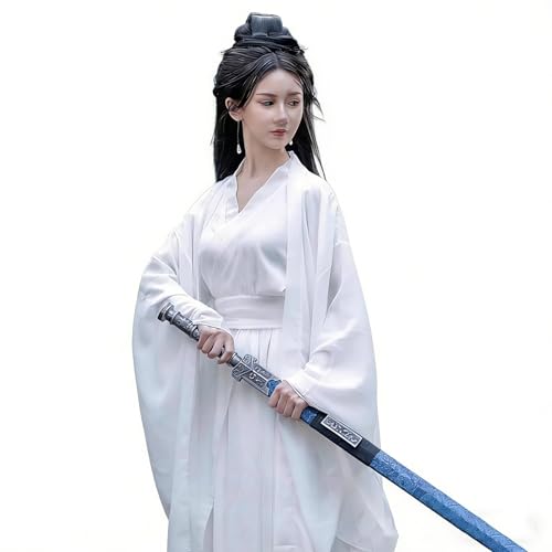Robe Wuxia Chinoise fluide à manches larges pour vos plus belles séances photo