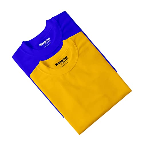 Image of Hangout Hub HH95 Tshirt for Womens | Regular Fit | Super Combed Cotton Women T-Shirt | Solid Plain Tees | Round Neck T Shirt | Half | Pack of 2 | 3 | 4 | 5 | 6