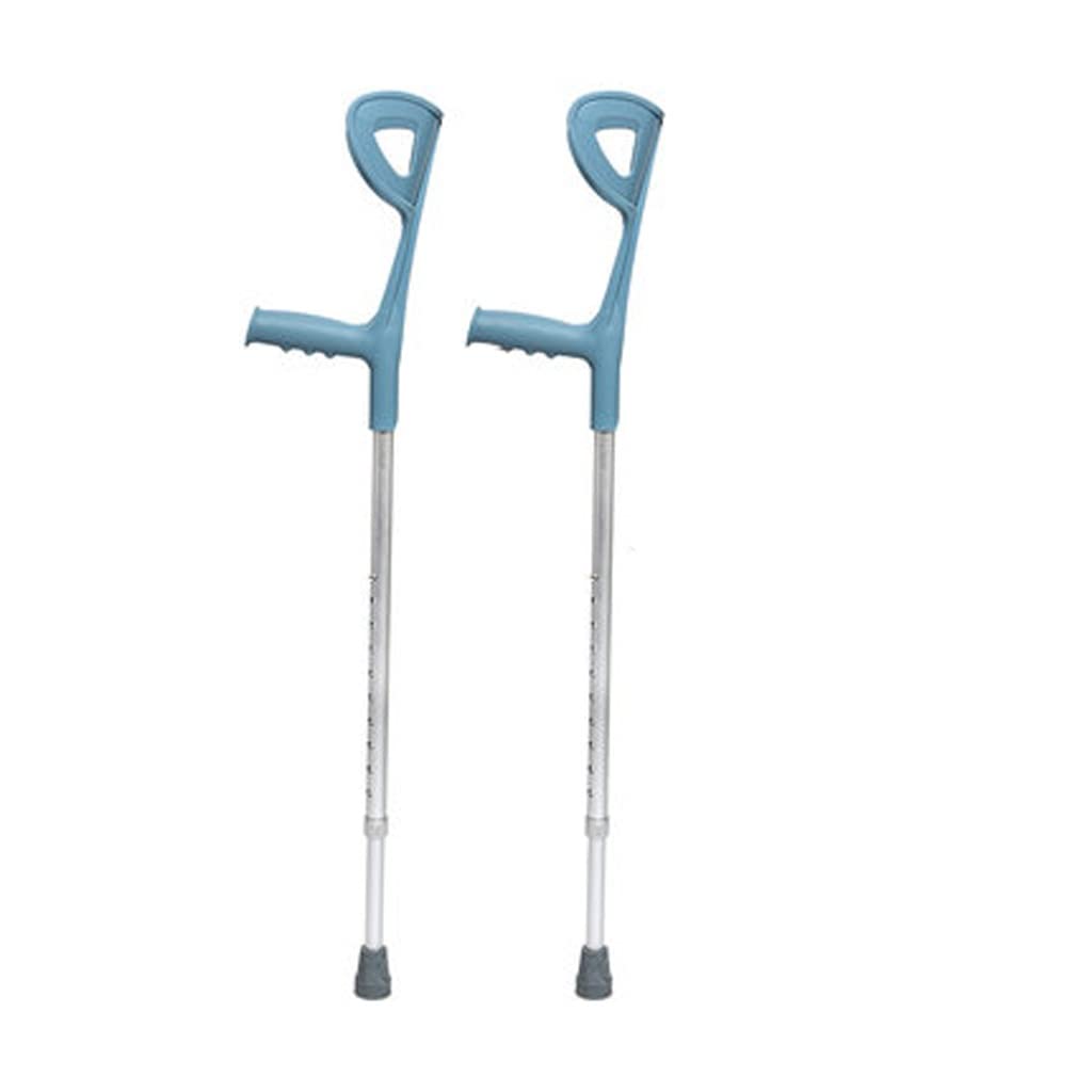 GCX- Muletas portátiles for Codo, muletas for Axilas de aleación de Aluminio, retráctil, Ligeras, Antideslizantes, for rehabilitación de fracturas Firma (Color : B)
