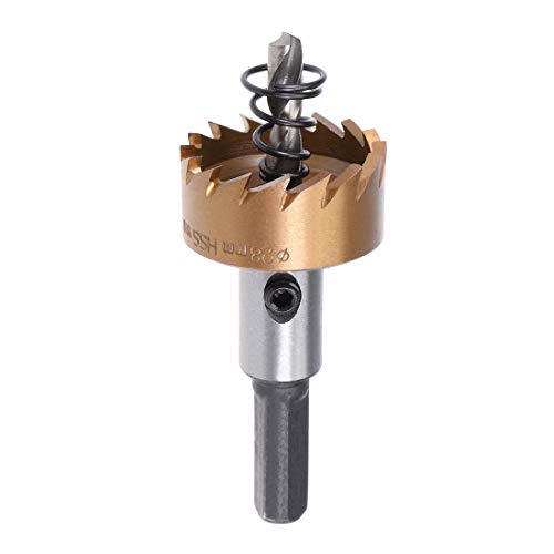 sourcingmap 28mm HSS Drill Bit Hole Saw Stainless High Speed Steel Metal Alloy, 28x14mm