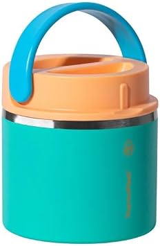 ThermoFlask 20 oz Insulated Food Jar, 2-Pack, Pink and Blue, Hot 12 Hours Cold 24 Hours (Blue and Green)