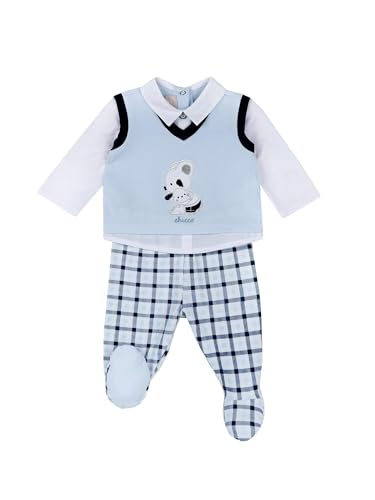 Chicco Combinaison enfant bleu pour habiller facilement bébé sans pleurs