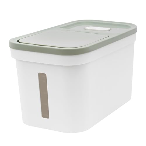 HOARLICN Großer Reisbehälter, 10kg Großer Vorratsbehälter Für Lebensmittel Vorratsbehälter Mehl Aufbewahrung Luftdichter Reisbehälter Mit Messbecher Für Restaurants, Reisläden 22 * 38 * 23 cm