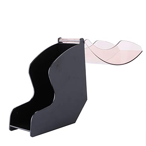 Yctze Soportista de Papel de café a Prueba de Polvo Acrílico con cubierta: Estante de Dispensador de Almacenamiento para Filtros con Enejo de Cono y Ventilador