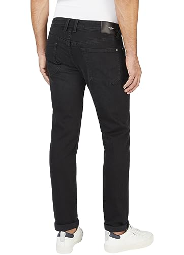 Pepe Jeans Herren Jeans Hatch - Slim Fit - Schwarz - Black Stone Wash W29-W40, Größe:28W / 34L, Farbe:Black Stone Wash XF1 – Ansicht 2