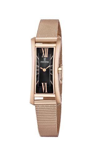 Festina Montre Femme Analogique Acier Inoxydable 316L Rose - Quartz - Montre Femme - Verre minéral Haute résistance - Special Prices F6804/D