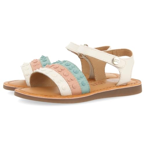 Sandales multicolores en cuir Troina avec clous élégants pour style unique