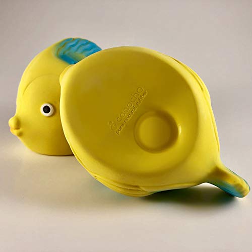 Pure Natural Rubber Baby Bath Toy - La The Butterfly Fish - Without Holes, Bpa, Pvc, Phthalates Free, All Natural, Textured For Sensory Play, Sealed Bath Rubber Toy, Hole Free Bathtub Toy For Babies #TOP7