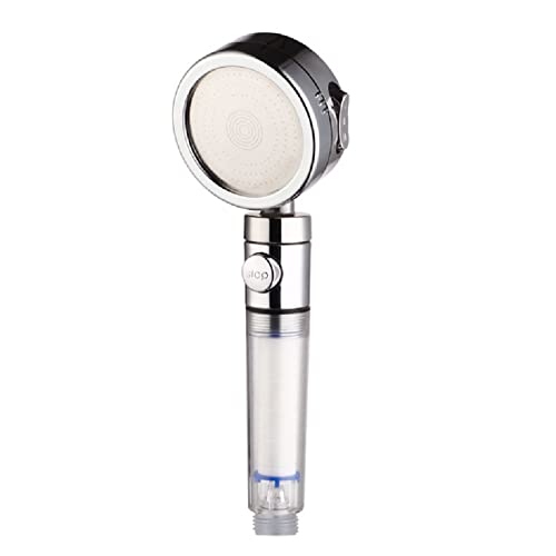 Pommeau de douche filtre ABS design élégant avec régulation à trois niveaux blanc