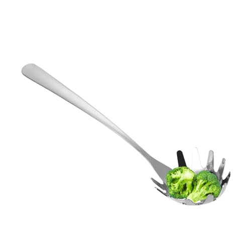 Cucchiaio da portata per pasta, Cucchiaio per pasta con denti, Strumenti di cottura Cucchiaio per pasta, Cucchiaio per spaghetti Server per spaghetti Colino per pasta, Colino per spaghetti Server per