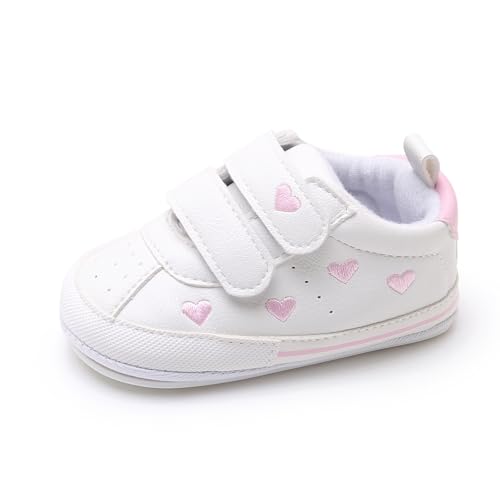 Image of RVROVIC Baby Boys Girls Anti-Slip Sneakers Soft Ankle Boots Toddler First Walkers Newborn Crib Shoes