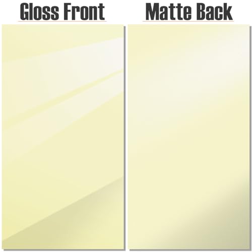 Image of 2pcs Pastel Cell Cast Acrylic Sheets Baby Yellow 1 /8inch (3mm) 8x12 200x300mm Glossy Matte Laserable Plexiglass Sheets Plasitc Board for Laser Cutting Engraving DIY Project Craft Sign