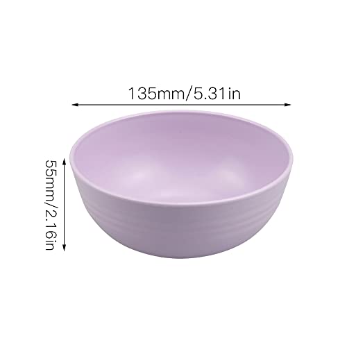 Miniatura 7 de Yunbey 5 Piezas Cuencos De Plástico, Tazones Desayuno Irrompibles, Reutilizables, Ligeros, Cuenco De Cereales, Cuencos Cocina Para Ensalada Sopa Arroz Pasta
