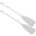 Dinghy Paddle, Boat Oars, with 2Pcs Rod High Toughness Water Sports Paddle Grey Aluminium Alloy Oars Canoe Kayak for Inflatable Boat Rubber Dinghy Water Marine Sports