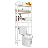 Drei Ablagen und Eine Schrank: Auf den Ablagen können Sie die Bücher Zierat Badezimmerutensilien und usw. Stellen. In der Schrank können Sie Handtücher stellen.