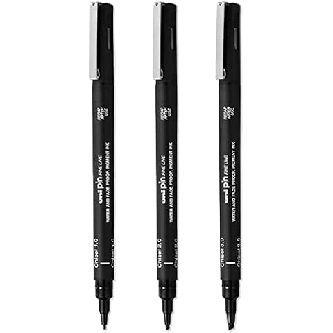 Uni Pin Fineliner Pens with Chisel Nibs Cover