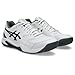 ASICS Men's Gel-Dedicate 8 Pickleball Shoes, 7, White/Gunmetal