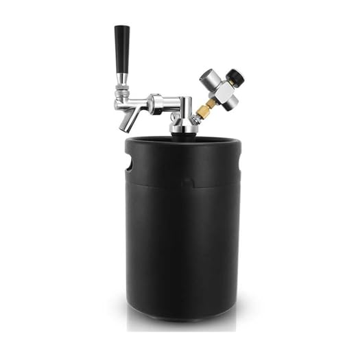 Kit de dispensador portátil de cerveza de barril con regulador de CO2 y grifo para elaborar cerveza casera y servir vino