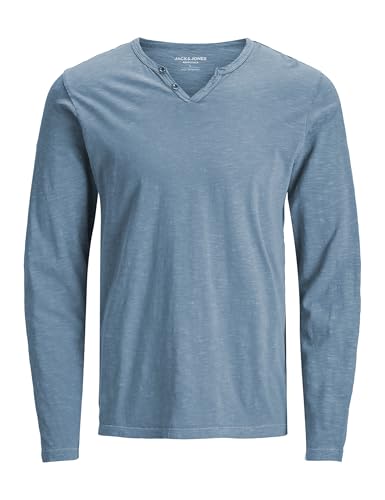 T-Shirt à col Rond Ls Noos Homme JACK JONES Jjesplit en coton léger