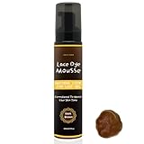 Mocha Dark Brown Melting Hair Lace Tint Mousse for Front Wigs, Toupees and Hairpieces with Natural Finish - 105ml