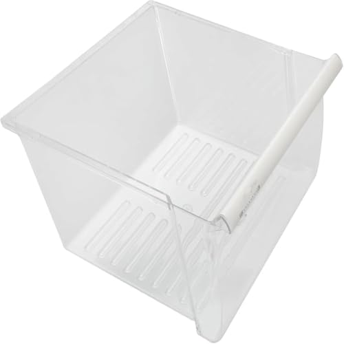 2188656 Upper Crisper Pan - for Household Whirlpool Refrigerator Drawers Replacement WP2188656 - Refrigerator transparent plastics box - Fridge vegetable crisper drawer - W 16-1/2 in