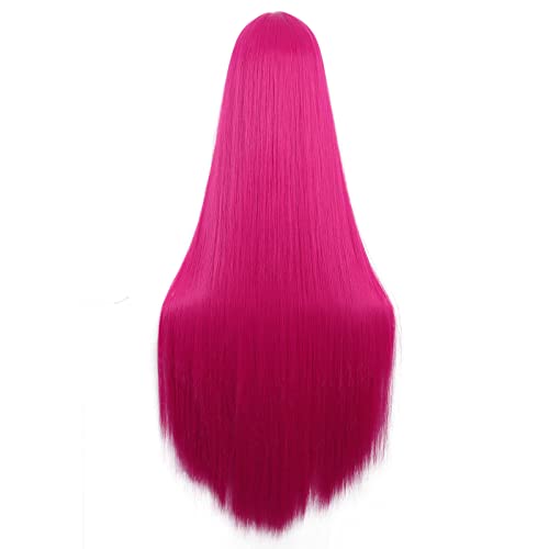 Image of MapofBeauty 40 Inch /100 cm Fashion Straight Long Costume Anime Cosplay Anime Wig (Hot Pink)