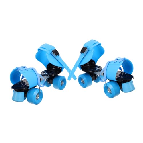 NAMOARLY Boys and Girls Double Row Skates Adjustable Roller Shoes Skate Shoes Boys and Girls Skating Supply Simple Training Tool for Child