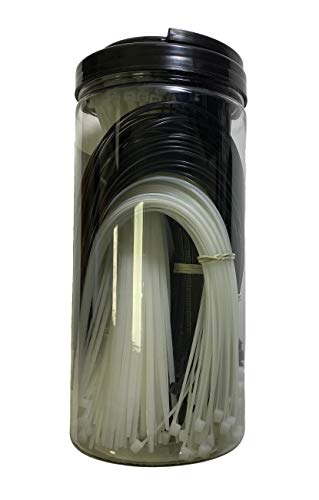 600 fascette colorate assortite in nylon bianco e