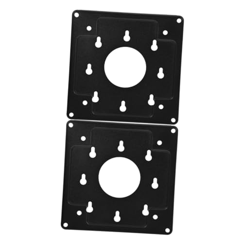 2 Pezzi Pz Staffa per Rack pc Resistente per Gaming Monitora la Piastra della Supporto per Monitor Piccolo Acciaio Laminato a Freddo nero