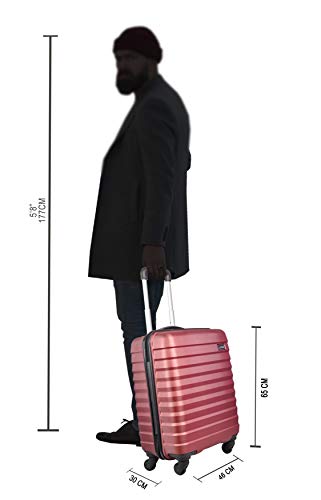 Image of Safari Sonic 65 cms Anti Scratch Polycarbonate Hardsided Checkin Luggage (Red, 65)