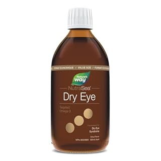Nature's Way NutraSea Dry Eye Advanced Omega-3 Supplement - Support for Proper Tear Function - Citrus Flavour – 1500mg of EPA+ DHA & 150mg GLA Blend - 500 ml Liquid, Value Size