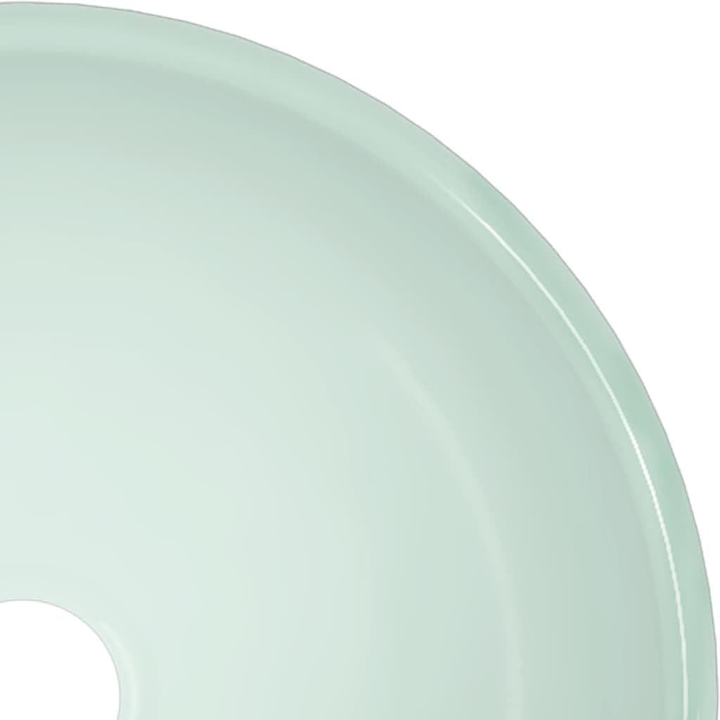 vidaXL - Lavabo de cristal templado (30 x 12 cm), color blanco