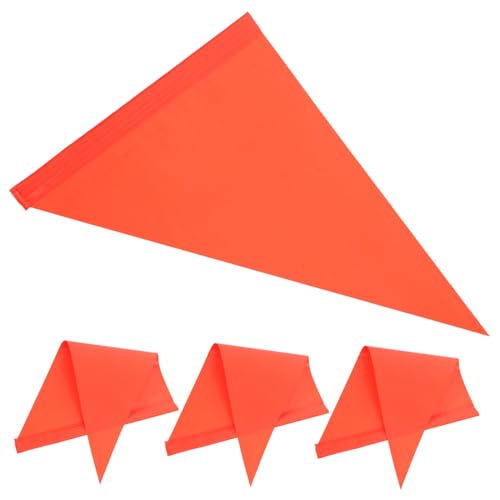 Happyyami 4pcs Bicycle Safety Flag Triangle Flag for Bikes R