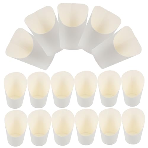 TOYZFRIENDY 50 piezas Vasos para Patatas Fritas Unidades Recipientes para Snacks y Aperitivos Envases Desechables para Fiestas y Cumpleaños Soporte Práctico para Amigos