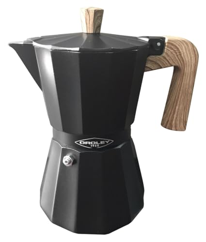 levitantes Cafetera de Aluminio para 12 Tazas, diseño Moderno, Apta para cocinas de Gas, eléctrica e inducción, Ideal para Preparar café en casa.