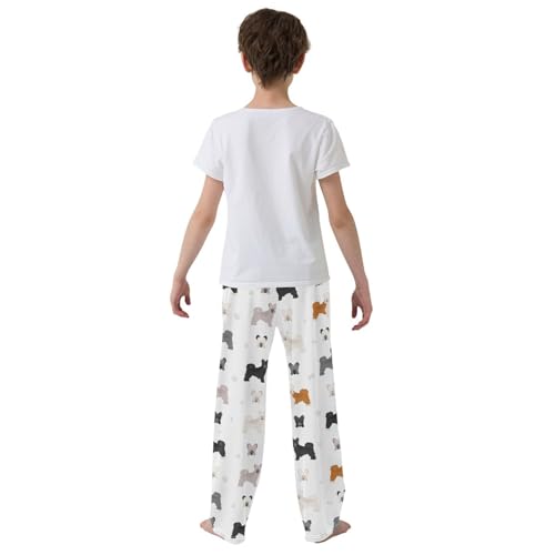 Boys' Pants Chinese Crested Dog Long Bottoms Jogger Pants Elastic Waist Trousers with Pockets S-XL3