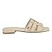 Calvin Klein Women's Tessie Sandal, Ivory Leather 150, 7