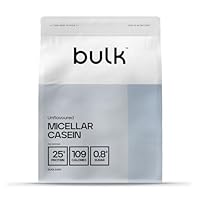 Bulk Mizellares Kasein, Casein Protein Pulver, Eiweißpulver, Geschmacksneutral, 500 g, Verpackung Kann Variieren