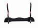 Handmade Sword - Black Piano Lacquered Wood, 2 Tier Table Stand for Katana and Wakizashi Sword, Red Felt on The Arch, Sword Table Display Holder