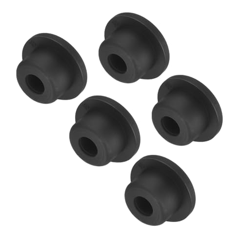 Image of uxcell High Temp Silicone Plug Mount Dia 18mm /0.71 inch t Shaped Rubber Stopper Hole Plugs for Powder Coating Plating Waterproof Plugs Sealing Plugs Black Pack of 5(OD 26mm)