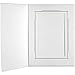 TAP Picture Folder Frame Whitehouse, White / Gold, for 5x7" Photo. Vertical (25 Pack)