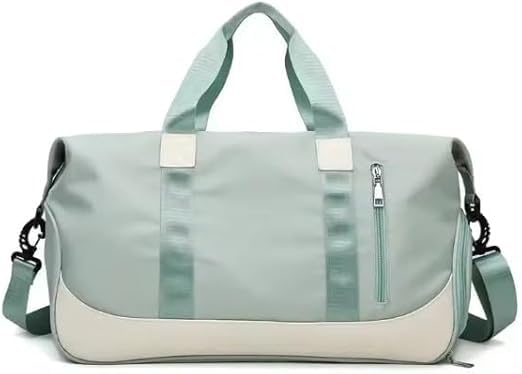 Bolsa Esportiva Unissex para Academia e Viagem, Material Emborrachado, Resistente à Água, 2 Compartimentos